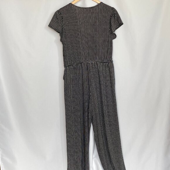 Max Studio crepe jersey Wide Leg jumpsuit Size Medium EUC - Picture 6 of 14